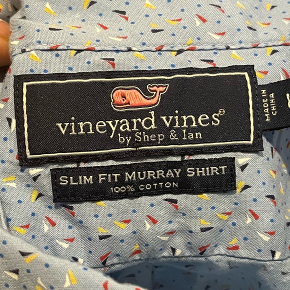 Vineyard Vines Men’s Large Slim Fit Colorful Boat Button Down - Picture 7 of 13